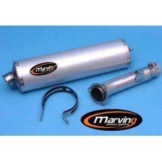 Marving Marmitta Singola Kawasaki  Z750 04/05 Alluminio Ovale Grande